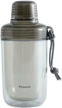 Бутылка Peacock Clear Bottle 340 мл Smoked Water Bottle Lightweight Shaker PPB-35 XH