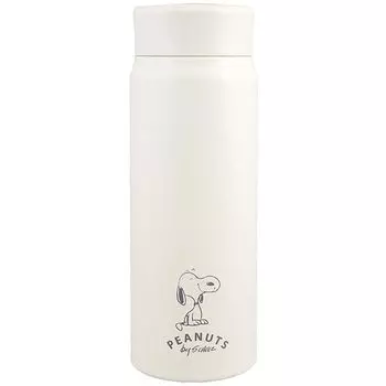Бутылка Peanuts Snoopy PD-2910 из нержавеющей стали, белая, белая