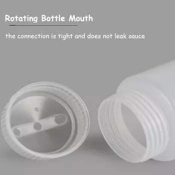 Бутылка-пресс с 3 отверстиями 360/480/720 мл пластиковая бутылка-пресс для соуса, уксуса, дозатор для приправ, бутылка для томатного соуса, кухонный гаджет