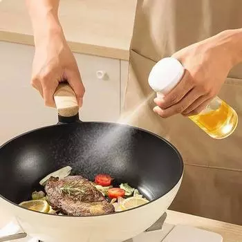 Бутылка-распылитель для масла 200-500 мл, высокопрочный боросиликатный пластик, дозаторы для растительного масла, распылитель оливкового масла, Mister для аэрофритюрницы, выпечки салатов