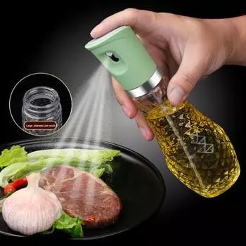 Бутылка-распылитель для масла на 260 мл Нажимной тип Бутылка-распылитель для оливкового масла Mister Пищевой экологически чистый распылитель Эргономичный дизайн Контроль масла Многофункциональное использование жёлтый