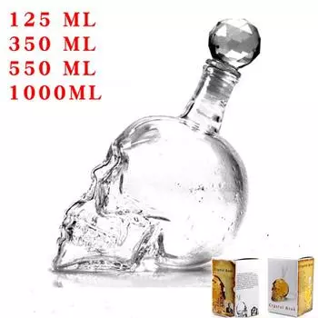 Бутылка с черепом Бутылка водки 350 мл 550 мл 1000 мл Графин None