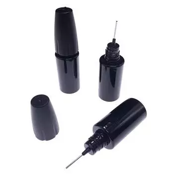 Бутылка с отверстием 10 мл с крышкой, длинная игольная трубка, пластиковая бутылка для домашних животных, бутылка с пигментом, лосьон, эфирное масло, разлив по бутылкам
