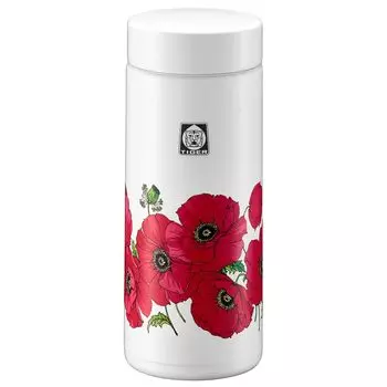 Бутылка с вакуумной изоляцией TIGER 350 мл WEB Limited 100th Anniversary Model Reprint Retro Pattern Poppy MMZ-T035WF