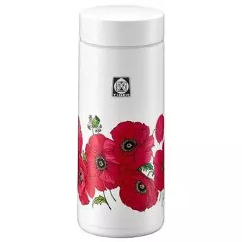 Бутылка с вакуумной изоляцией TIGER 350 мл WEB Limited 100th Anniversary Model Reprint Retro Pattern Poppy MMZ-T035WF
