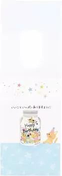 Бутылка Sanrio Birthday Celebration со звездами и котом L 242 Birthday- BD42-8
