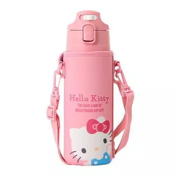 Бутылка Sanrio из нержавеющей стали с надписью Hello Cold Storage Space для питья одним касанием 090921, для кошек, для детей, только емкость 470 мл,
