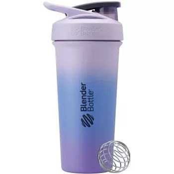 Бутылка-шейкер Blender Bottle Mixer Strada из нержавеющей стали, 25 унций, лавандовый омбре BBSTSS25 LO (740мл) [Официальный импорт]