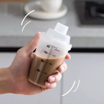 Бутылка шейкер для протеинового порошка прозрачная маленькая легкоочищаемая многофункциональная портативная 200 мл миксер для напитков