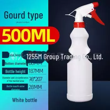 Бутылка-спрей для кислот и щелочей HDPE объемом 1 литр для дезинфицирующей очистки Just the nozzle