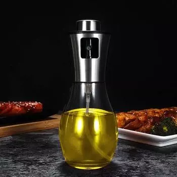 Бутылка-спрей для масла, удобная, герметичная, герметичная, из нержавеющей стали, контейнер для хранения масла прессового типа, для дома