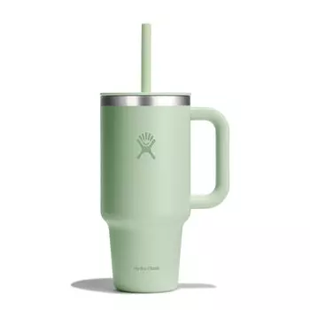 Бутылка-стакан All Around Travel Tumbler 32 унции 946 мл Алоэ Термоизоляция Соломенная ручка Подлинная (Японский продукт)