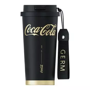 Бутылка-стакан GERM Mug 500 мл для кофе из нержавеющей стали 316L с теплоизоляцией, холодоизоляцией, вакуумной изоляцией, многослойной структурой, поставляется с крышкой с трубочкой