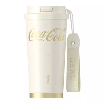Бутылка-стакан GERM Mug 500 мл для кофе из нержавеющей стали 316L с теплоизоляцией, холодоизоляцией, вакуумной изоляцией, многослойной структурой, поставляется с крышкой с трубочкой