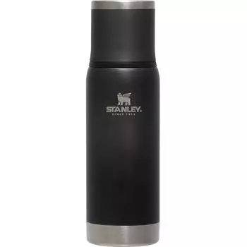 Бутылка STANLEY Vacuum Adventure, угольно-серая, с вакуумной изоляцией, бутылка для воды, термоизоляция, бутылка из нержавеющей стали, подарочная бутылка для воды для отдыха на природе