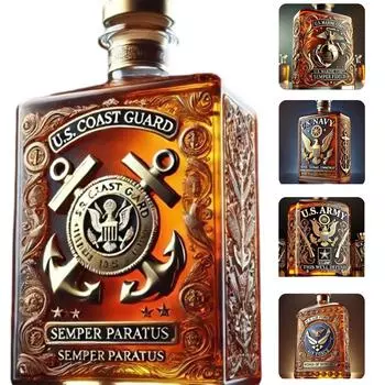 Бутылка вина Посвящение ветеранам Маленькая бутылка Подарочное украшение Бутылка виски Бутылка красного вина Вино One Size