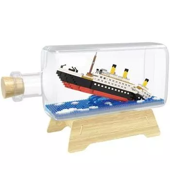 Бутылка Wisehawk Nanoblock Titanic, разные цвета, популярные корейские игрушки