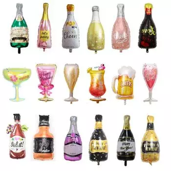 Бутылка виски/чашка шампанского большого размера, гелиевая фольга, воздушный шар для взрослых, украшение для дня рождения, свадьбы, вечеринки, тематическая сцена, креативное украшение Other