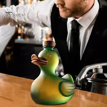 Бутылка виски «Утка» с гравировкой, бокалы для виски для мужчин, забавные бокалы для вина, бокалы для дегустации виски, подарок для любителей виски и друзей D