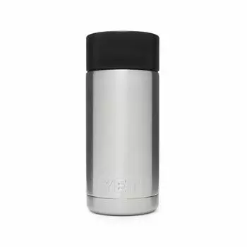 Бутылка YETI Rambler 12 унций с вакуумной крышкой Hot Shot из нержавеющей стали, стальная, изолированная, серый