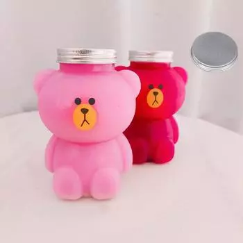 Бутылки для воды Kawaii Small Bear для молока, чая, кофе, сока, портативная питьевая чашка для дома, прозрачная бутылка для сока 500ML