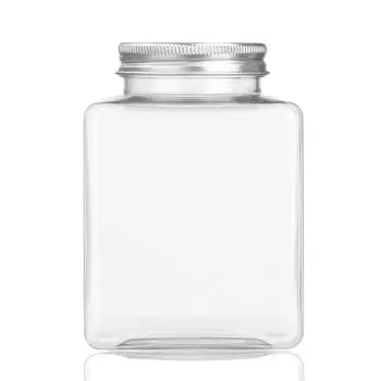 Бутылки Канистры для пищевых продуктов с этикетками Герметичные контейнеры для хранения продуктов Кладовая Организация хранения 500ML-Cylindrical