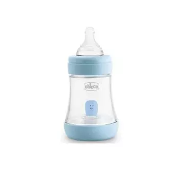 Бутылочка Chicco Perfect5 0M+150ml синяя силиконовая