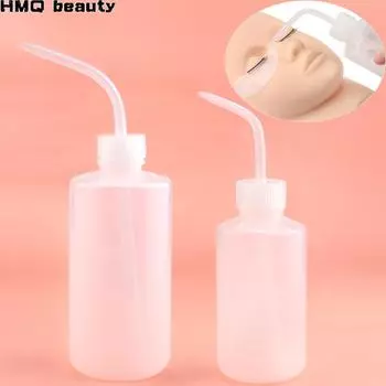 Бутылочка для мытья ресниц, локоть, узкая горловина, длинная трубка, чистая бутылочка для ухода за кожей бровей