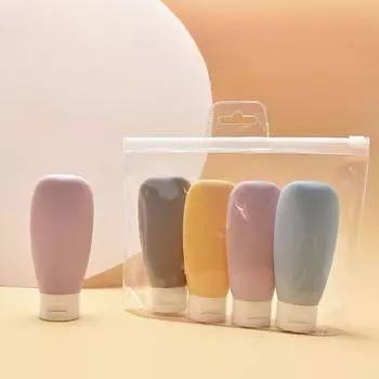 Бутылочка для выжимания шланга, портативные средства по уходу за кожей, суббутылки, лосьон для рук, крем для рук, гель для душа, дорожный набор, бутылки с огнетушителем 60ml