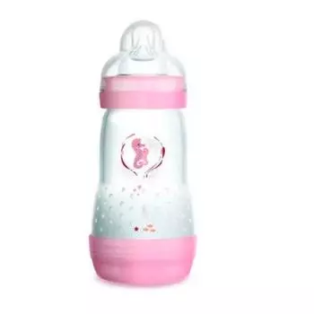 Бутылочка Mam Baby Anti-colic розовая 260 мл