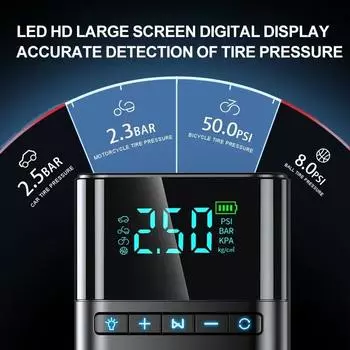 BUVAYE автомобильный пусковой воздушный насос 4 в 1 портативный воздушный компрессор усилитель аккумулятора с внешним аккумулятором светодиодная подсветка EVA сумка для автомобилей 12 В