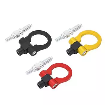 Буксировочный крюк с кольцом для прицепа, стильный вид, бампер, буксировочный крюк с кольцом для 1 3 5 серии X5 X6 Black