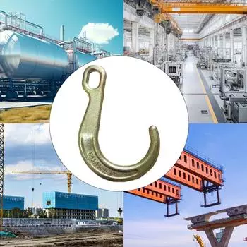 Буксировочный крюк, транспортное оборудование, многоцелевой портативный J-образный крюк, сверхпрочный крюк для грузовиков, рабочих автомобильных прицепов, автомобильного производства золотой