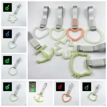 Буксировочный ремень Задний бампер Предупреждающее кольцо Ручка Брелок для автомобильных поручней Ремень Украшение салона автомобиля round