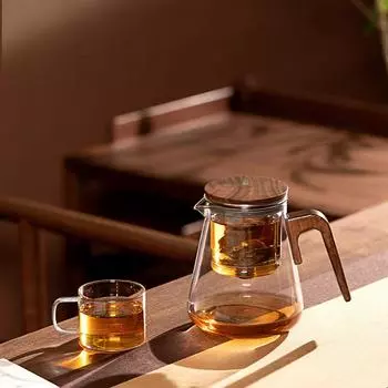 BVGMAV - чайник с магнитным переключателем, высококачественный чайный сервиз, сепаратор воды для чая, бытовой инструмент для приготовления чая, термостойкий стеклянный чайник 800ml-27oz