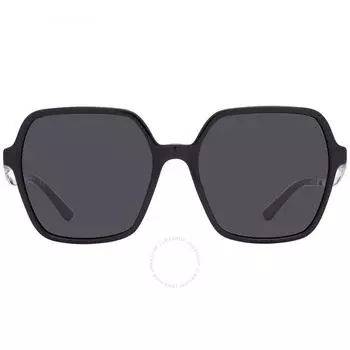 Bvlgari Dark Gray Irregular Ladies Sunglasses BV8252 501 87 56