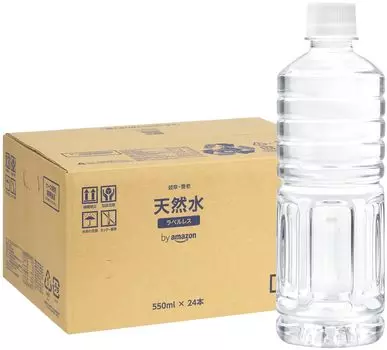 by Amazon Tennensui Labelless 550ml x 24 bottles Gifu/Yoro