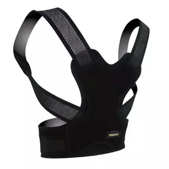 by an Nakayama magico posture supporter Plus L made in hunched rolled adjustable to suit your body no armpit pain [Supervised exercise/beauty чёрный