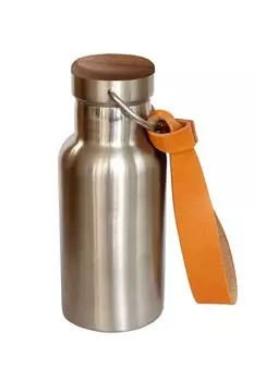 by Hacoa THERMO BOTTLE A stylish thermo bottle that combines a stainless steel water bottle with precious wood leather +LUMBER (with strap) (Walnut