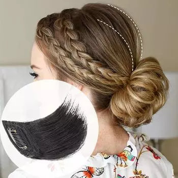 Bybrana One card подушка для волос объемные волосы черный коричневый невидимый парик из натуральных синтетических волос