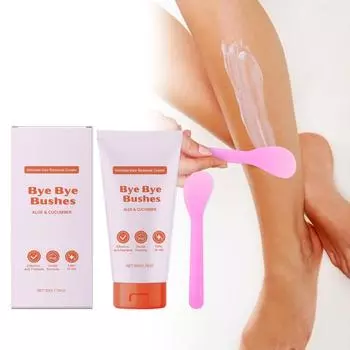 Bye Bye Gentle Hair Removal Cream, Крем для удаления волос, Крем для удаления волос в области подмышек и бикини, Нежный, не раздражающий (1шт) One Size