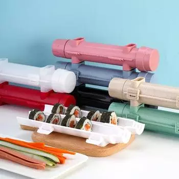 Быстрая форма для приготовления суши, цилиндрическая форма бочонка, легкие съемные DIY простые в эксплуатации гаджеты для катания овощей и мяса белый