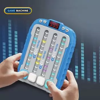 Быстрая игра-кнопка Pop Bubble Up Toys RHYTHM Handheld Pop Light Up It Game Игрушка для снятия стресса Fidget Toy Подарки на Рождество и день рождения красный