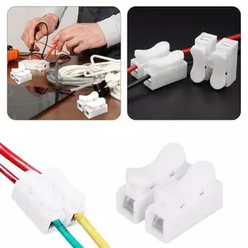 Быстрая работа по подключению, нет необходимости сверлить отверстия для винтов, ускоряет процесс и очень удобна.. Это позволяет вам использовать его со спокойной душой.. Подключить 50pcs