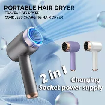 Быстрая сушка отрицательными ионами фен для волос установка для ухода за волосами 3 скорости мощность низкий уровень шума 1000 Вт быстрая сушка для улицы путешествия в помещении фиолетовый