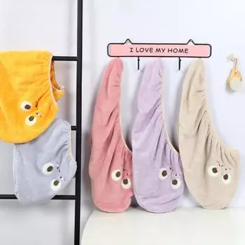 Быстрая сушка волос, обертка для сушки волос из микрофибры, сильная водопоглощающая шапочка для сухих волос для женщин синий