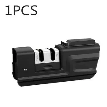 Быстрая точилка для ножей, ручная кухонная многофункциональная ножница для заточки ножей, черные ножницы с точильным камнем, складной инструмент для заточки ножей XXL красный