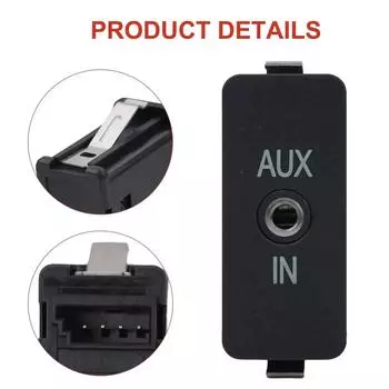 Быстрая установка для BMW Aux In Socket Plug для 1 3 5 6 7 X3 для X5 SERIES E60 E61 E81 E87 E90 Материалы Черный CHINA