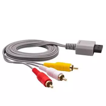 Быстрая зарядка аудио-видео AV-адаптера аудио-видео ТВ-кабель для контроллера Wii U/Wii серый