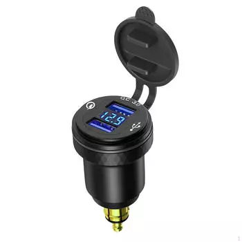 Быстрая зарядка от Din до USB-адаптера с двойным зарядным устройством для планшета